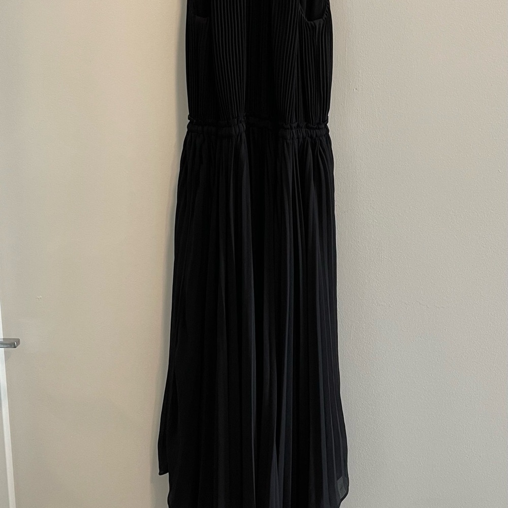 Michael Kors Black Pleated Maxi Dress